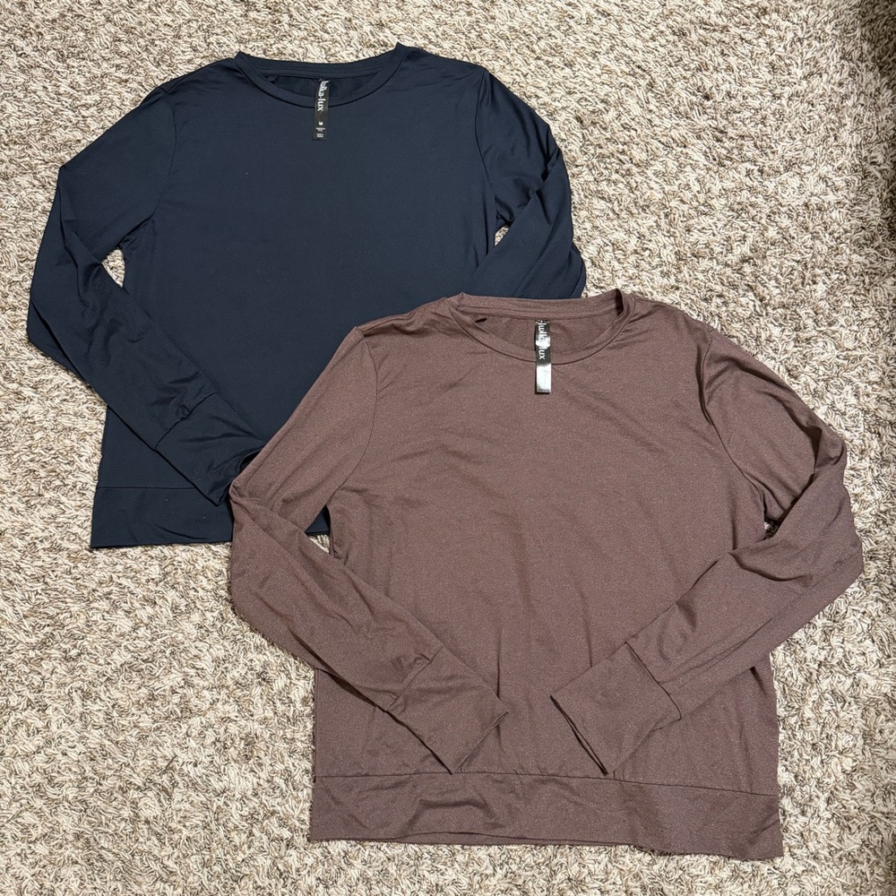 Women’s 2 Pack Long Sleeve Tops Size Medium